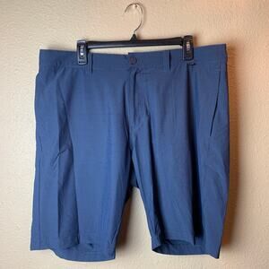 Travis Mathew Golf Shorts Performance Size 38 Blue PinStripe A54